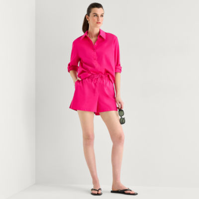 Worthington Womens Pull-On Short