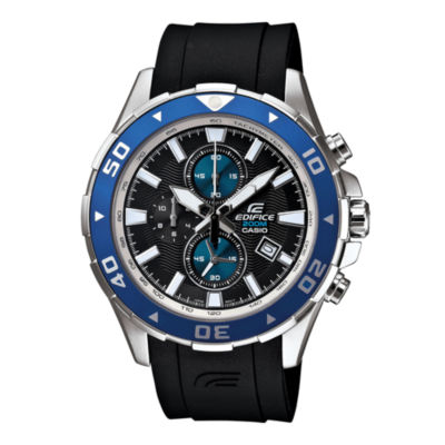 Casio Mens Chronograph Black Strap Watch Efm501-1a2