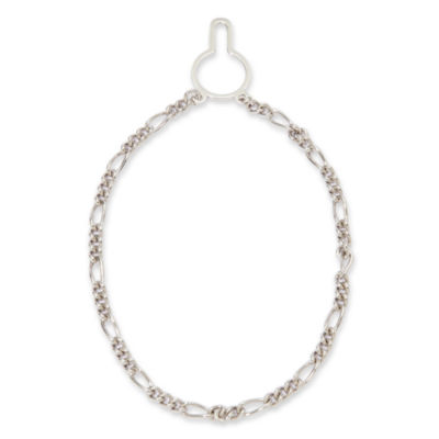 Sterling Silver Figaro Link Tie Chain