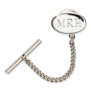Personalized Sterling Silver Tie Tack, Color: Silver - JCPenney