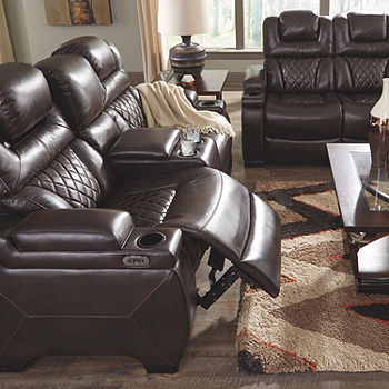 Henderson 3-piece Leather Power Reclining Set with Power Headrests