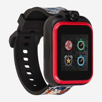 Itouch Playzoom Justice League Boys Black Smart Watch 50098m-18-Blt