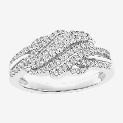 1/3 CT. T.W. Natural White Diamond Sterling Silver Band