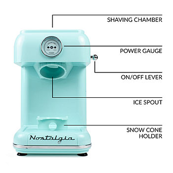 Nostalgia 2-Quart Electric Ice Cream Maker With Candy Crusher, Aqua