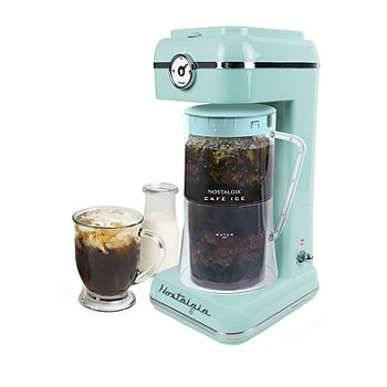 Nostalgia Ice Brew Tea & Coffee Maker, Aqua