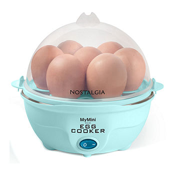 Rapid Egg Cooker 7 Egg Capacity Electric Egg Cooker for Hard Boiled Eggs 350W Quick Boiling Auto Shut Off, Size: Medium, Blue