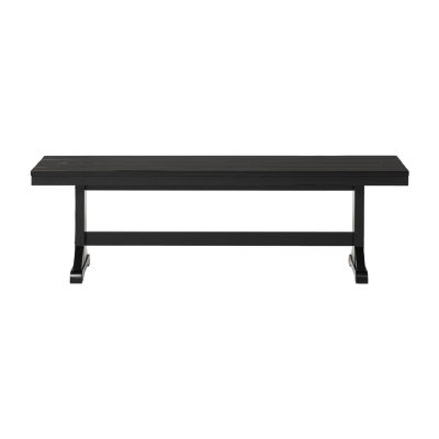 60" Wood Kichen Dining BenchJCPenney, Color Black