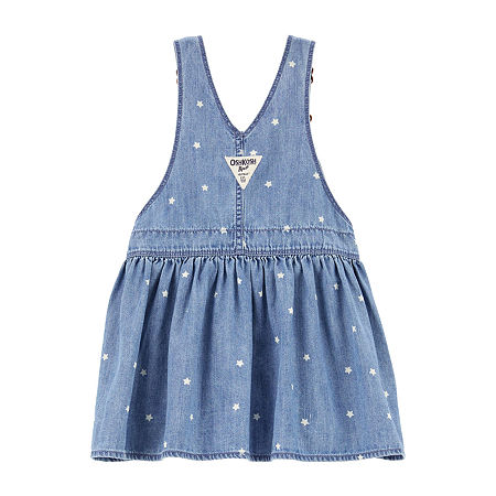 Oshkosh Baby Girls Adjustable Straps Skirtalls, 3 Months, Blue