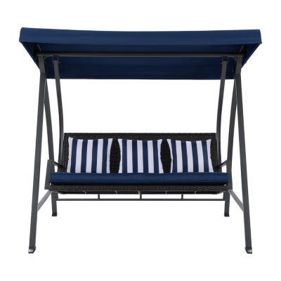 Patio Swing with Canopy and Cushions