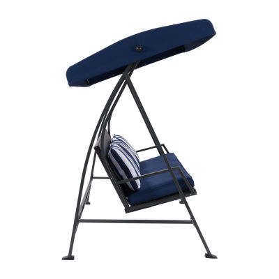 Patio Swing with Canopy and Cushions