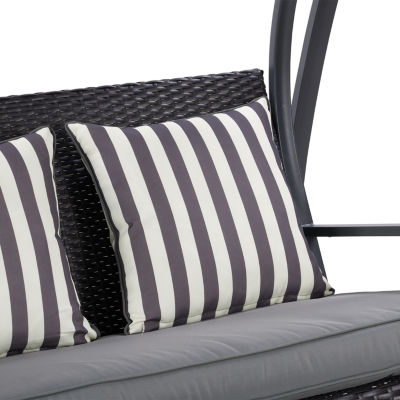 Patio Swing with Canopy and Cushions