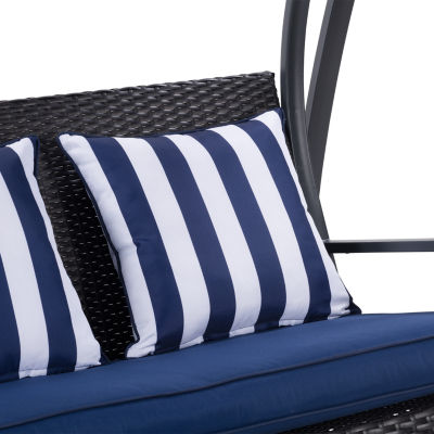 Patio Swing with Canopy and Cushions