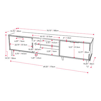 Wooden TV Stand With Storage
