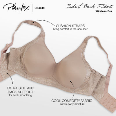 Playtex 18 Hour® Side & Back Smoothing Seamless Wireless Full Coverage Bra 4049