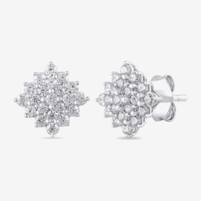 Diamond Blossom 1 CT. T.W. Lab Grown White Diamond 10K White or Yellow Gold Star 2-pc. Jewelry Set