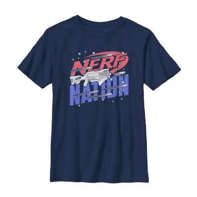 Little & Big Boys Nerf Crew Neck Short Sleeve Graphic T-Shirt
