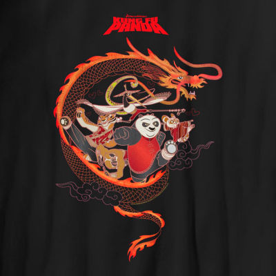 Little & Big Boys Kung Fu Panda Crew Neck Short Sleeve Graphic T-Shirt