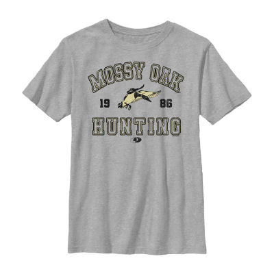 Little & Big Boys  Mossy Oak Crew Neck Short Sleeve Graphic T-Shirt
