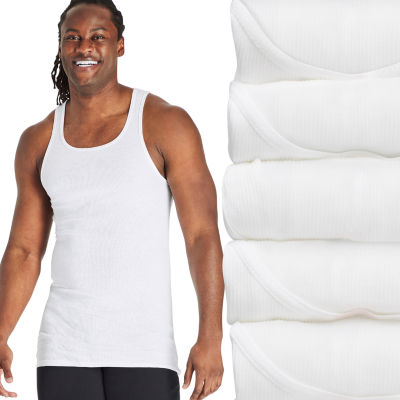 Hanes Mens Tall 5 Pack Tank