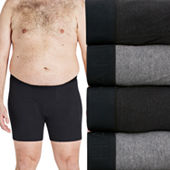 Fruit of the Loom Men's 3-Pack Big Man Boxer Briefs - Black/Grey 3EL7XBM  (Black/Grey, 2XB (Waist 46-48)) at  Men's Clothing store