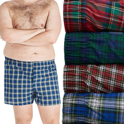 Hanes Big and Tall Mens 4 Pack Boxers