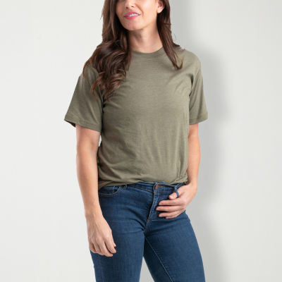 Berne Performance Womens Crew Neck Short Sleeve Moisture Wicking T-Shirt
