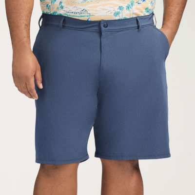 IZOD Beach To Bar 9 1/2" Mens Big and Tall Stretch Fabric Moisture Wicking Hybrid Short