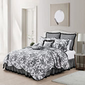 JCPenny Bedspread Full Textured Design Scalloped good Edge 100% Cotton