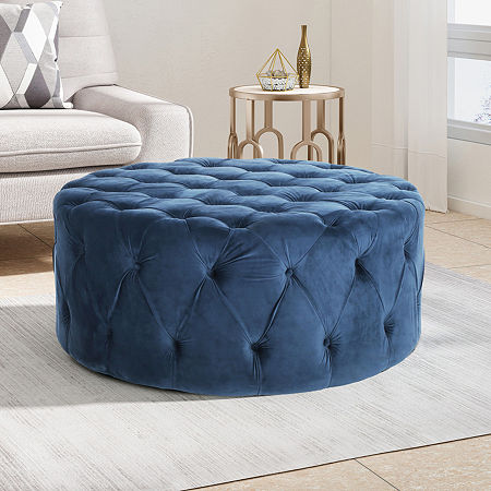 Orla Ottoman, One Size, Blue