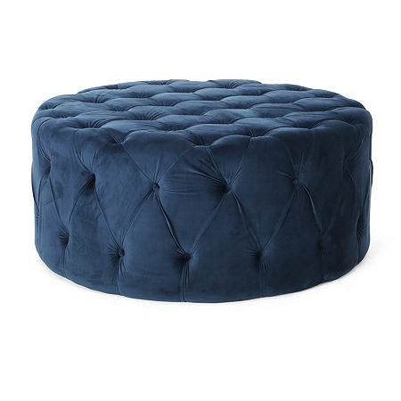 Orla Ottoman, One Size, Blue