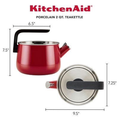 KitchenAid Enamel On Steel Whistling 2-qt. Tea Kettle