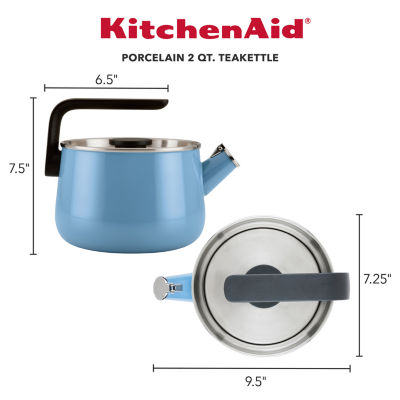 KitchenAid Enamel On Steel Whistling 2-qt. Tea Kettle