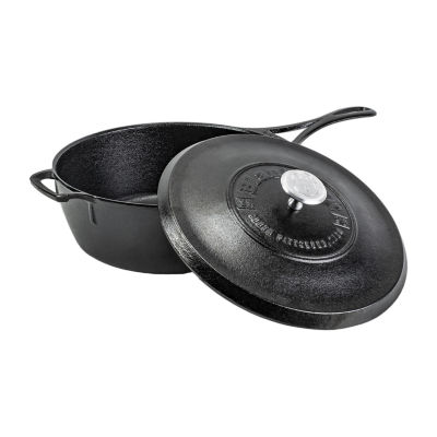 Lodge Cookware Blacklock Triple Seasoned Cast Iron 4-qt. Covered Skillet