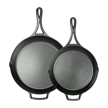 Lodge Cookware Blacklock Triple Seasoned Cast Iron 2-pc. Skillet Set, One Size, Black