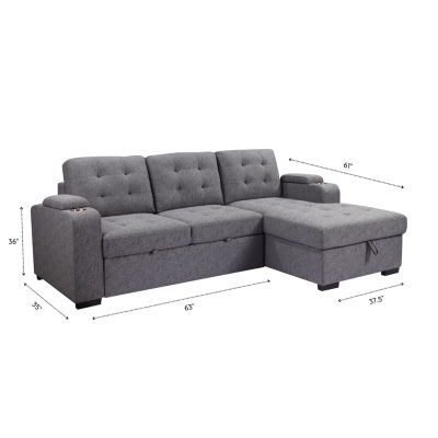 JCPenney Belmont 2-pc. Track-Arm Tufted Sectional