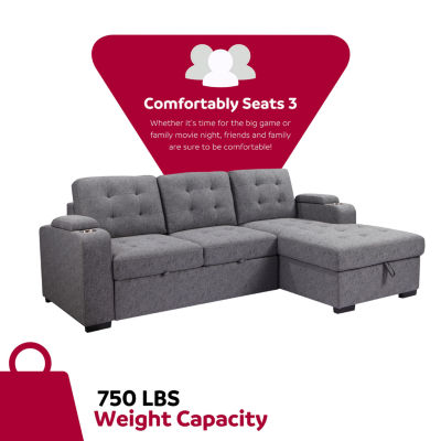 JCPenney Belmont 2-pc. Track-Arm Tufted Sectional