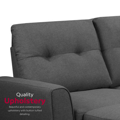 Irving 2-pc. Curved Slope-Arm Upholstered Sectional