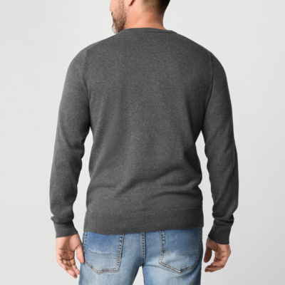 St. John's Bay Fine Gauge Mens Crew Neck Long Sleeve Pullover Sweater