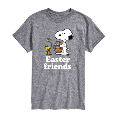 Mens Short Sleeve Peanuts Easter Graphic T-Shirt