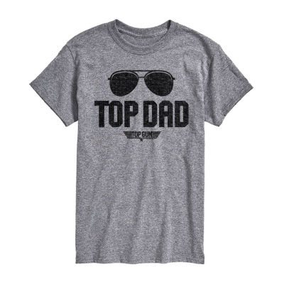 Mens Short Sleeve Top Dad Graphic T-Shirt