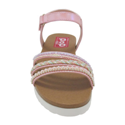 Pop Aiza Little & Big Kid Girls Adjustable Strap Footbed Sandals