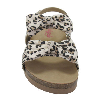 Pop Belana Little & Big Kid Girls Adjustable Strap Footbed Sandals