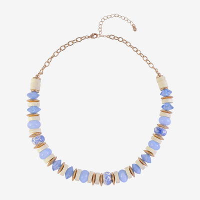 Mixit Womens Gold Tone 18 Inch Beaded Necklace