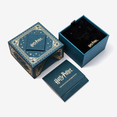 Harry Potter (F/Si2) Womens Lab Grown Diamond Accent Genuine Green Aventurine 14K Gold Over Silver Cocktail Ring