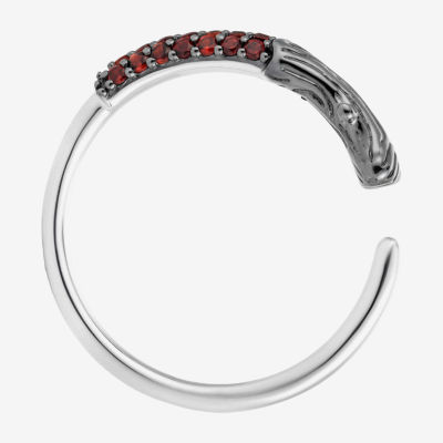 Harry Potter Womens Genuine Red Garnet Sterling Silver Cocktail Ring
