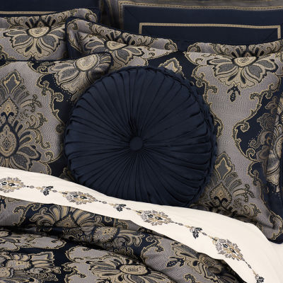 Five Queens Court Briarwood 1 Pair Round Throw Pillow