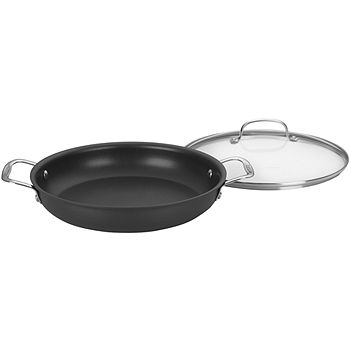 Cooks Standard Everyday Pan with Glass Lid, Chef's Pan 12-Inch Hard An