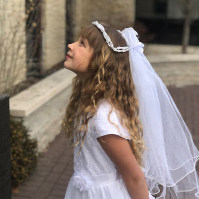 Emerald Gumdrops First Communion Girls Veil