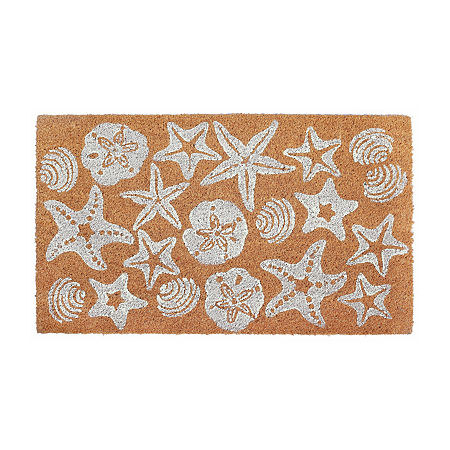 Liora Manne Natura Shells Indoor/Outdoor Mat, One Size, White