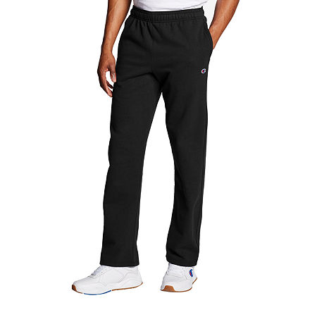 Champion Powerblend Fleece Mens Straight Sweatpant, Medium, Black